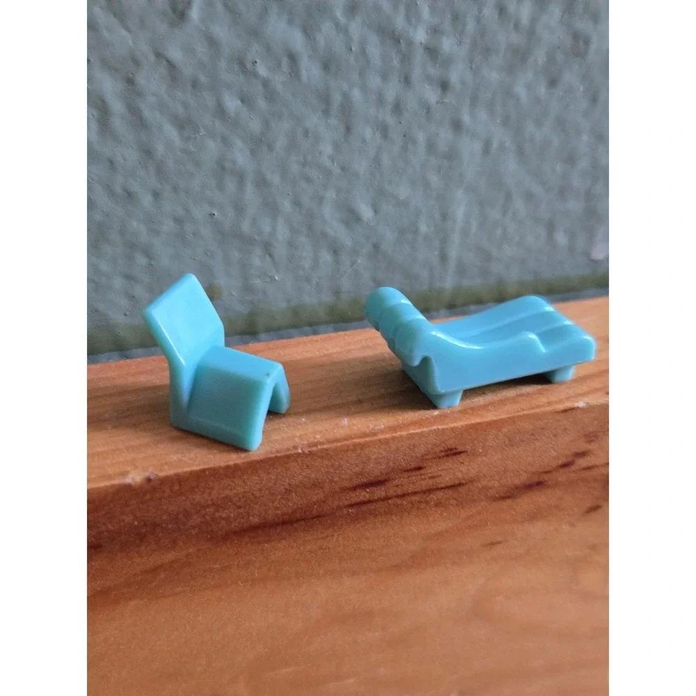 Vintage Polly Pocket 1995 Pop Up Clubhouse Chairs Bluebird
